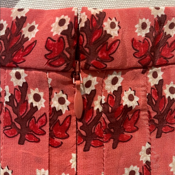 J.Crew Pleated Drop Waist Bohemian Midi Skirt in Floral Print Size 8 - Picture 5 of 8